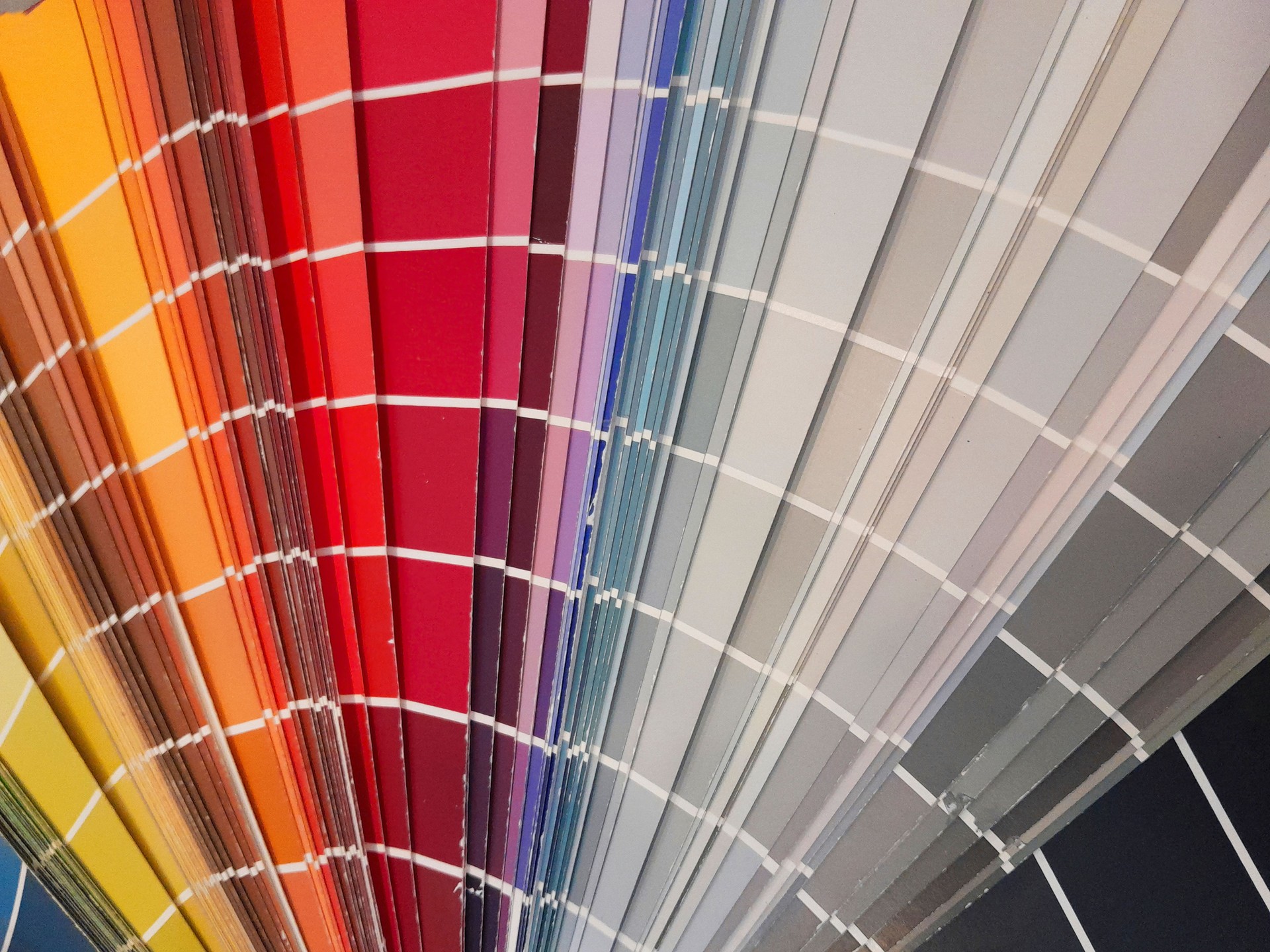 Fandeck of Paint Swatches for Interior exterior colours to paint houses through painting contractor service